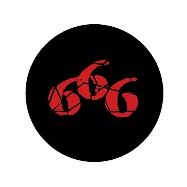 666 (jelvény, 2,5 cm)