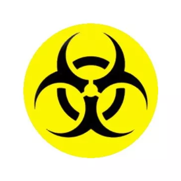 BIOHAZARD (jelvény, 2,5 cm)