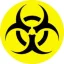 BIOHAZARD (jelvény, 2,5 cm)