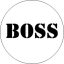 BOSS (jelvény, 2,5 cm)