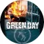 GREEN DAY: Fire (jelvény, 2,5 cm)