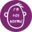 I'M NOT NORMAL (jelvény, 2,5 cm)