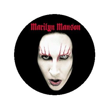 MARILYN MANSON: Face (jelvény, 2,5 cm)