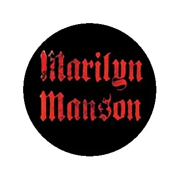 MARILYN MANSON: Logo (jelvény, 2,5 cm)