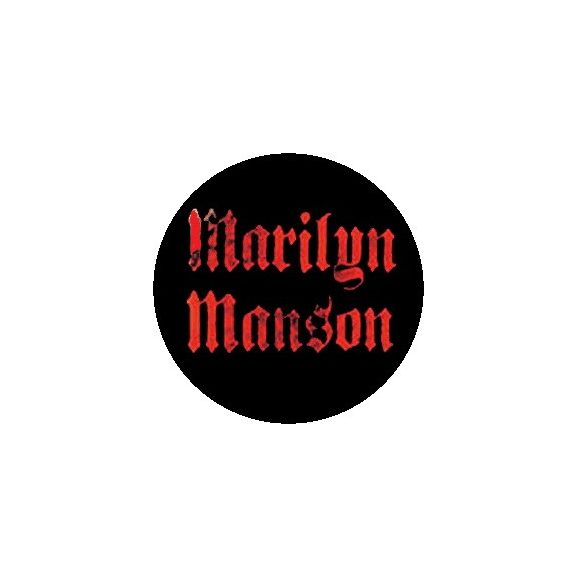 MARILYN MANSON: Logo (jelvény, 2,5 cm) MARILYN MANSON: Logo (jelvény, 2,5 cm)