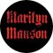 MARILYN MANSON: Logo (jelvény, 2,5 cm)