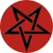PENTAGRAM (jelvény, 2,5 cm)