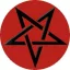 PENTAGRAM (jelvény, 2,5 cm)