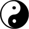 YIN YANG (jelvény, 2,5 cm)