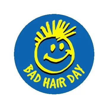 BAD HAIR DAY (jelvény, 2,5 cm)