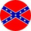 DÉLI ZÁSZLÓ (Confederate Flag) (jelvény, 2,5 cm)