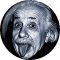 EINSTEIN (jelvény, 2,5 cm)