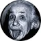 EINSTEIN (jelvény, 2,5 cm)