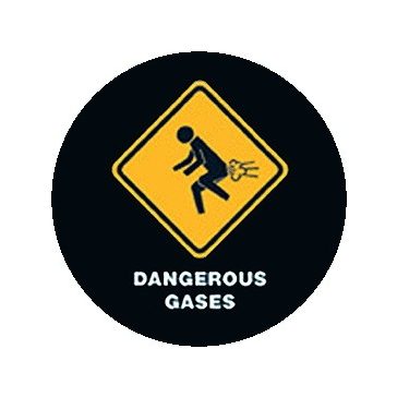 DANGEROUS GASES (jelvény, 2,5 cm)