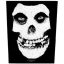 MISFITS: Skull (hátfelvarró / backpatch)