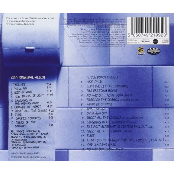 BRUCE DICKINSON: Balls To Picasso (2CD)