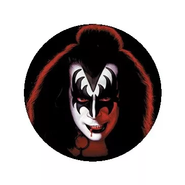 KISS: Gene Simmons (jelvény, 2,5 cm)