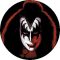 KISS: Gene Simmons (jelvény, 2,5 cm)