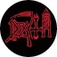 DEATH: Logo (jelvény, 2,5 cm)
