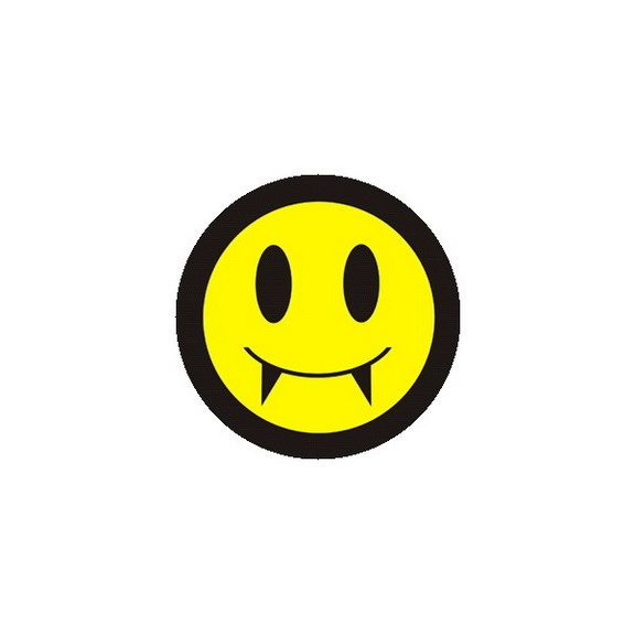GOTH SMILEY (jelvény, 2,5 cm) GOTH SMILEY (jelvény, 2,5 cm)