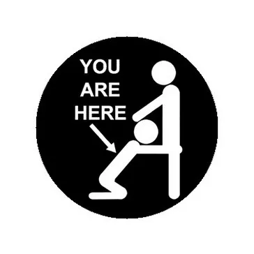 YOU ARE HERE (jelvény, 2,5 cm)