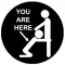 YOU ARE HERE (jelvény, 2,5 cm)