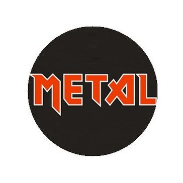 METAL (jelvény, 2,5 cm)