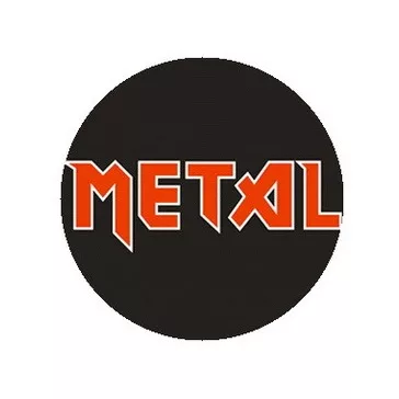 METAL (jelvény, 2,5 cm)