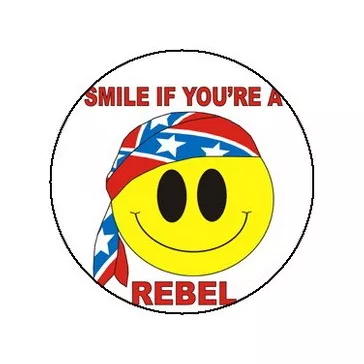 SMILEY: Smile If You're A Rebel (jelvény, 2,5 cm)