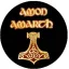 AMON AMARTH: Logo (jelvény, 2,5 cm)