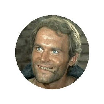 TERENCE HILL: Vigyor (jelvény, 2,5 cm)