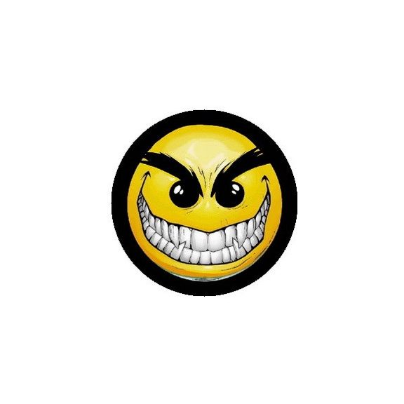 SMILEY: Gonosz (jelvény, 2,5 cm) SMILEY: Gonosz (jelvény, 2,5 cm)