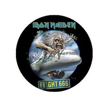 IRON MAIDEN: Flight 666 (jelvény, 2,5 cm)