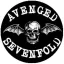 AVENGED SEVENFOLD: Logo (jelvény, 2,5 cm)