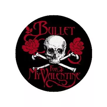 BULLET FOR MY VALENTINE: Skull Logo (jelvény, 2,5 cm)