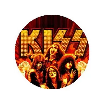 KISS: Fire (jelvény, 2,5 cm)