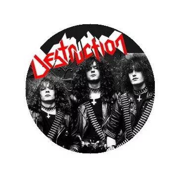 DESTRUCTION: Band (jelvény, 2,5 cm)