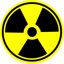 RADIOACTIV (jelvény, 2,5 cm)