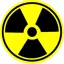 RADIOACTIV (jelvény, 2,5 cm)