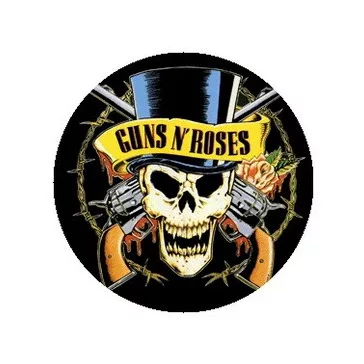 GUNS N' ROSES: Kalapos (jelvény, 2,5 cm)