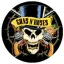 GUNS N' ROSES: Kalapos (jelvény, 2,5 cm)