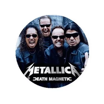 METALLICA: Band Magnetic (jelvény, 2,5 cm)
