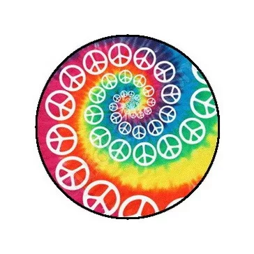 PEACE: Rainbow (jelvény, 2,5 cm)