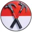 PINK FLOYD: Hammers (jelvény, 2,5 cm)