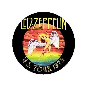 LED ZEPPELIN: U.S. 1975 (jelvény, 2,5 cm)