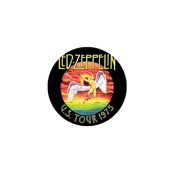 LED ZEPPELIN: U.S. 1975 (jelvény, 2,5 cm) LED ZEPPELIN: U.S. 1975 (jelvény, 2,5 cm)