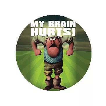 MONTY PYTHON: My Brain Hurts! (jelvény, 2,5 cm)