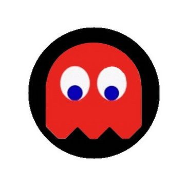 PAC-MAN: piros (jelvény, 2,5 cm)