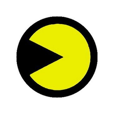 PAC-MAN: sárga (jelvény, 2,5 cm)