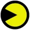 PAC-MAN: sárga (jelvény, 2,5 cm)